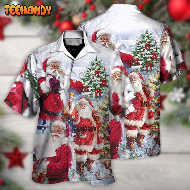 Christmas Santa Claus Is Coming To Town Hawaiian Shirt