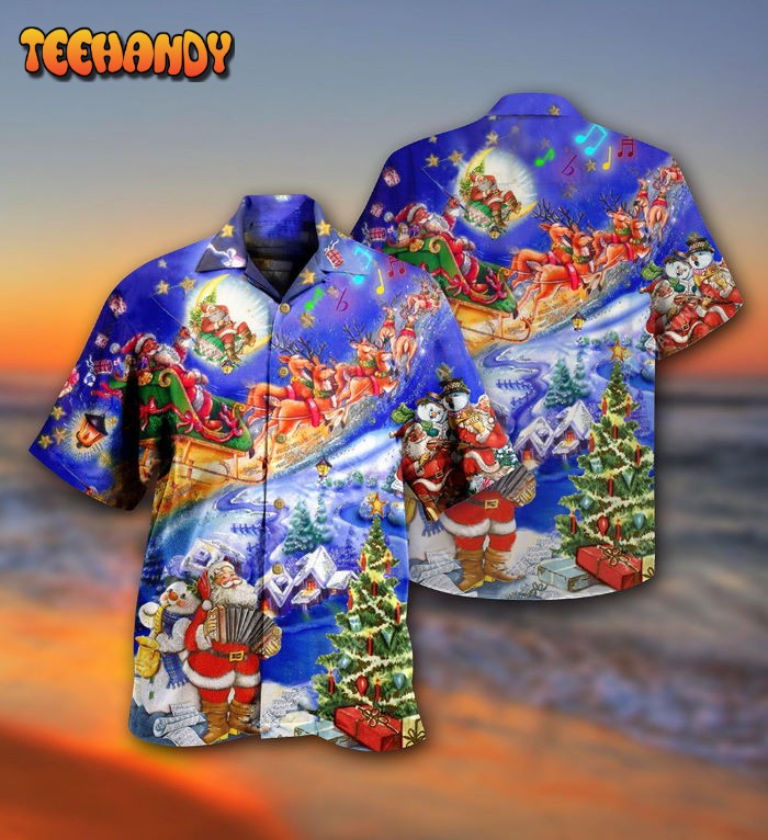 Christmas Santa Love Christmas Everytime Hawaiian Shirt