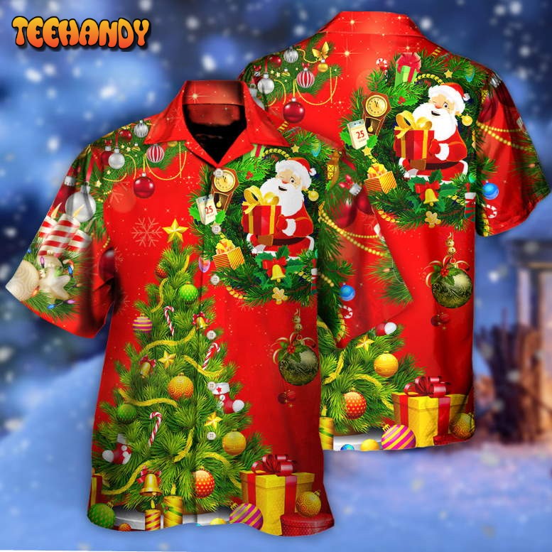 Christmas Tree Red Style Hawaiian Shirt