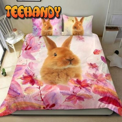 Chubby Bunny Rabbit Bed Sheets Duvet Cover Bedding Sets