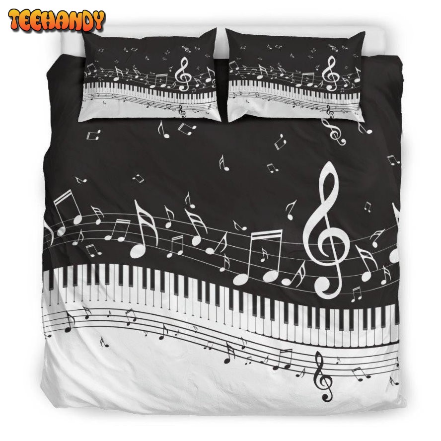 Classic Piano And Music Score Bedding Set