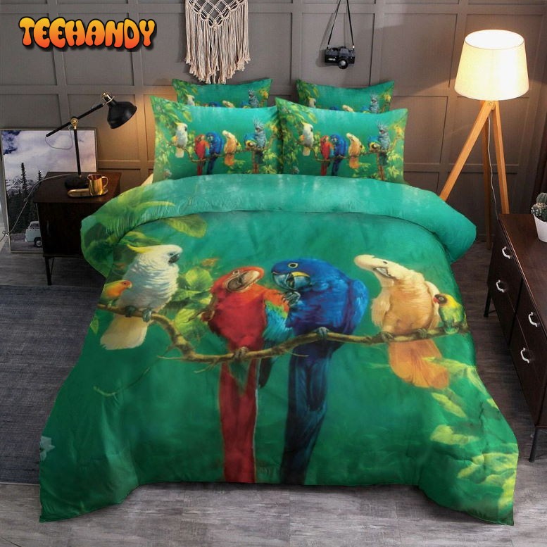 Colorful Parrot Bed Sheets Duvet Cover Bedding Sets