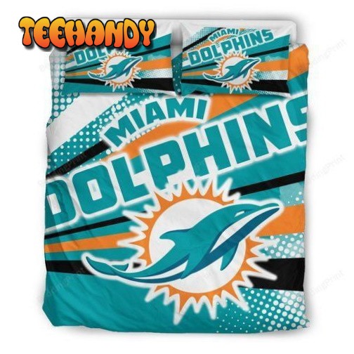 Colorful Shine Amazing Miami Dolphins 3d Duvet Cover Bedding Sets