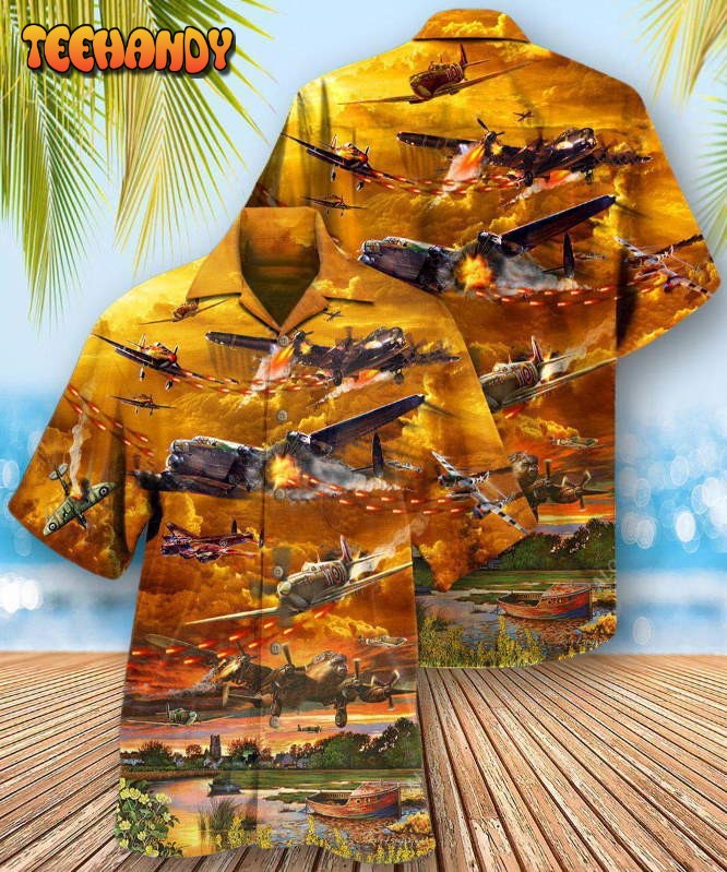 Combat Aircraft Crashing Is What’s Dangerous Fire War Hawaiian Shirt