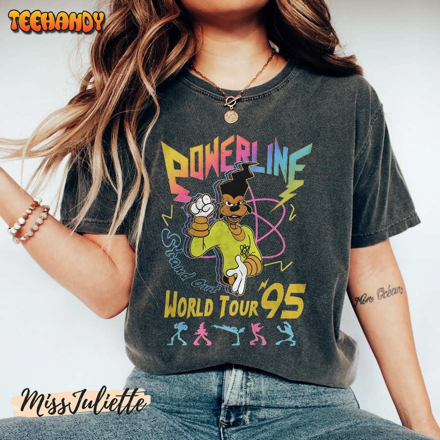 Comfort Colors Retro Disney A Goofy Movie Powerline World Tour 95′ Shirt