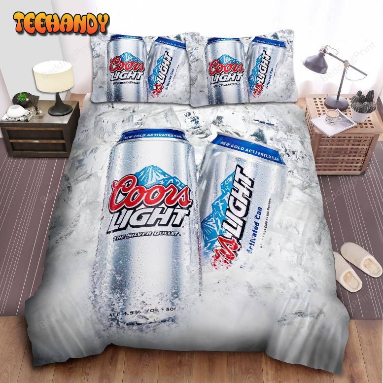 Coors Light The Silver Bullet Bed Sheets Duvet Cover Bedding Sets