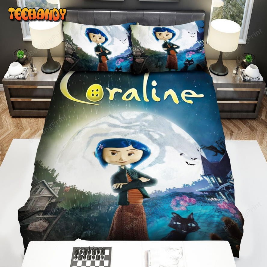 Coraline And The Full Moon Bed Sheets Duvet Cover Bedding Sets