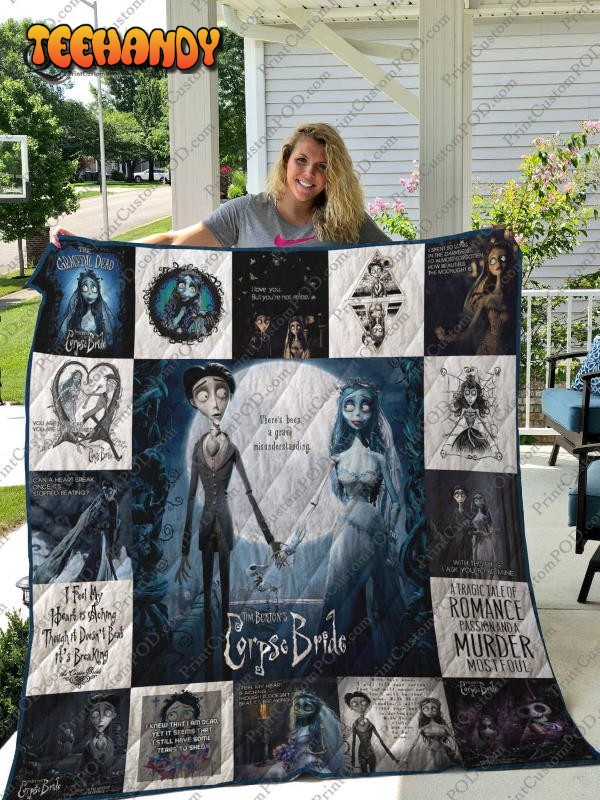 Corpse Bride 3D Customized Quilt Blanket