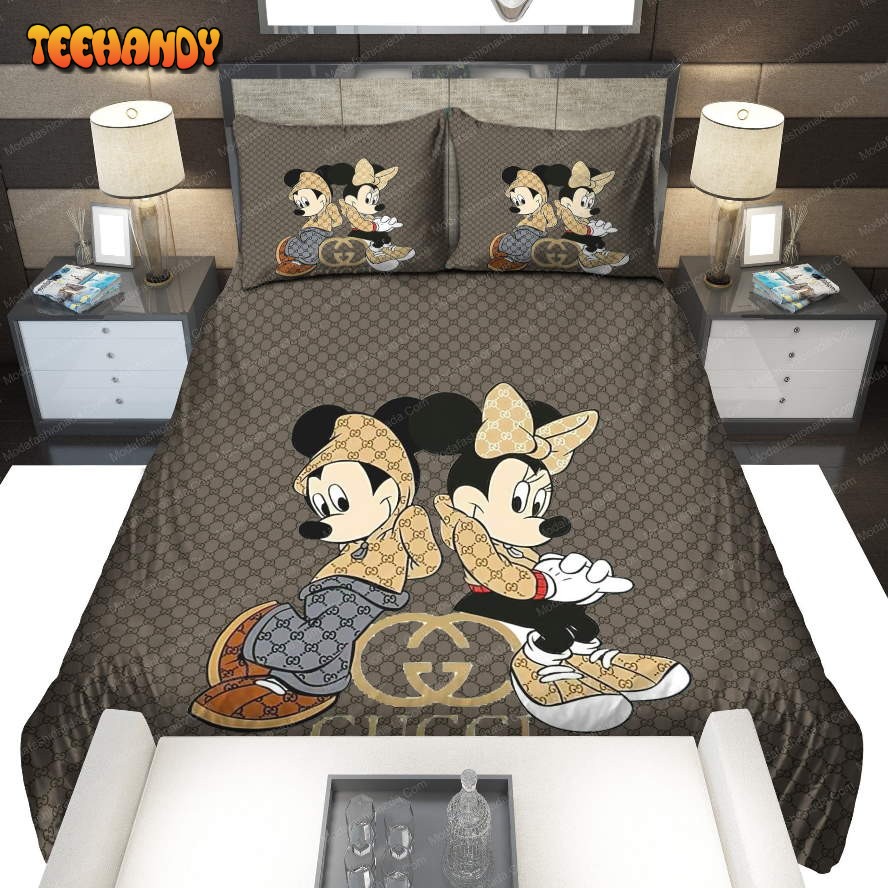 Couple Mickey Mouse Gucci Bedding Sets