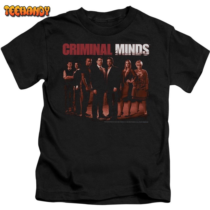 Criminal Minds Crew Kid’s Black Shirts