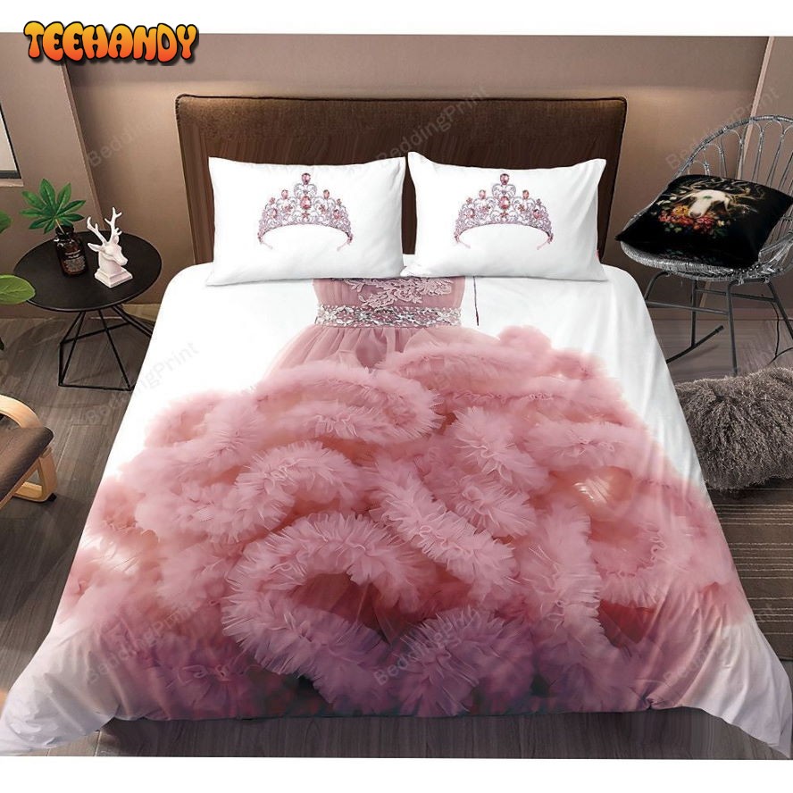 Crown And Pink Skirt Bedding Set Bed Sheets Duvet Cover Bedding Sets