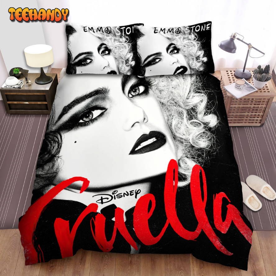Cruella Emma Stone Poster Bed Sheets Duvet Cover Bedding Sets