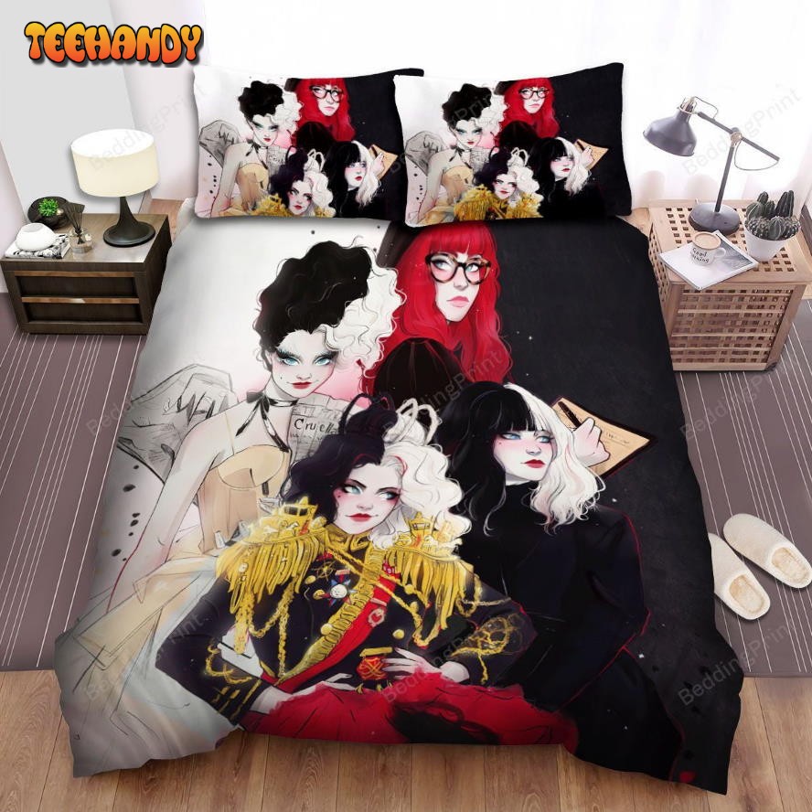 Cruella Movie Art 3 Bed Sheets Duvet Cover Bedding Sets