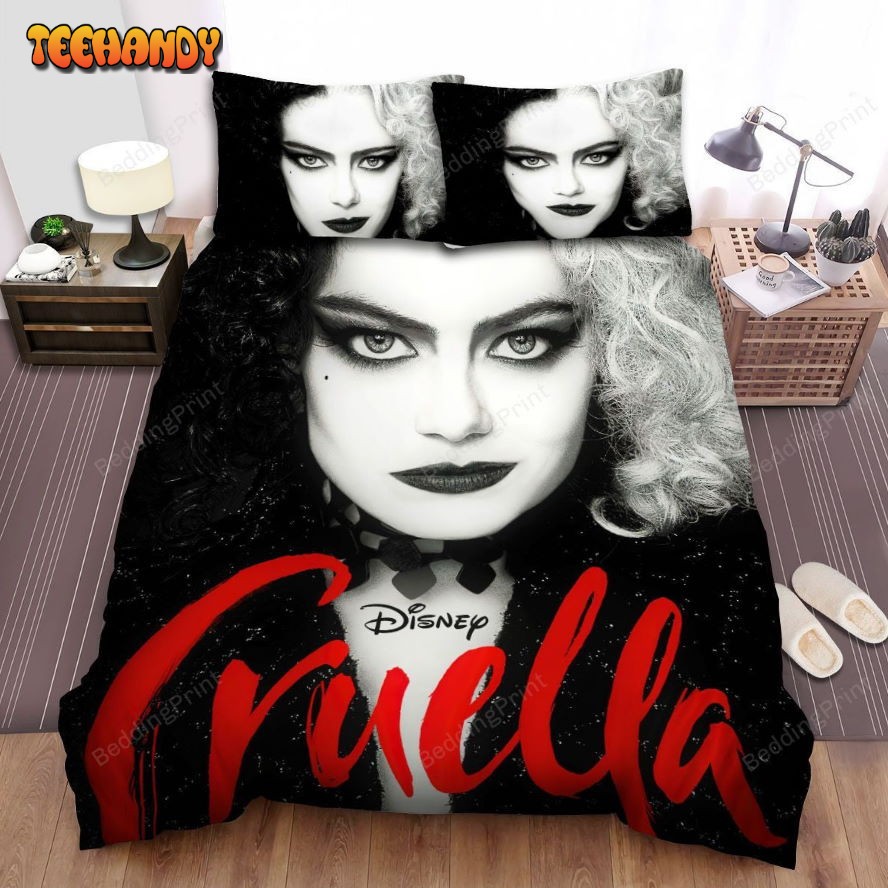 Cruella Movie Poster 2 Bed Sheets Duvet Cover Bedding Sets