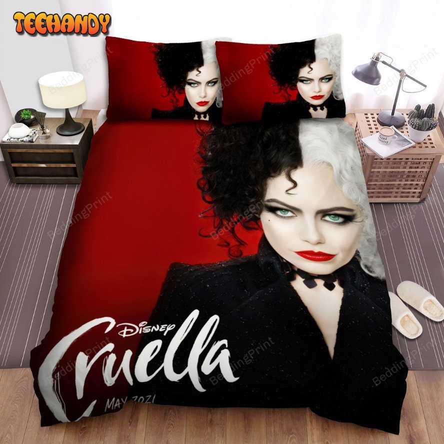 Cruella Movie Poster 3 Bed Sheets Duvet Cover Bedding Sets