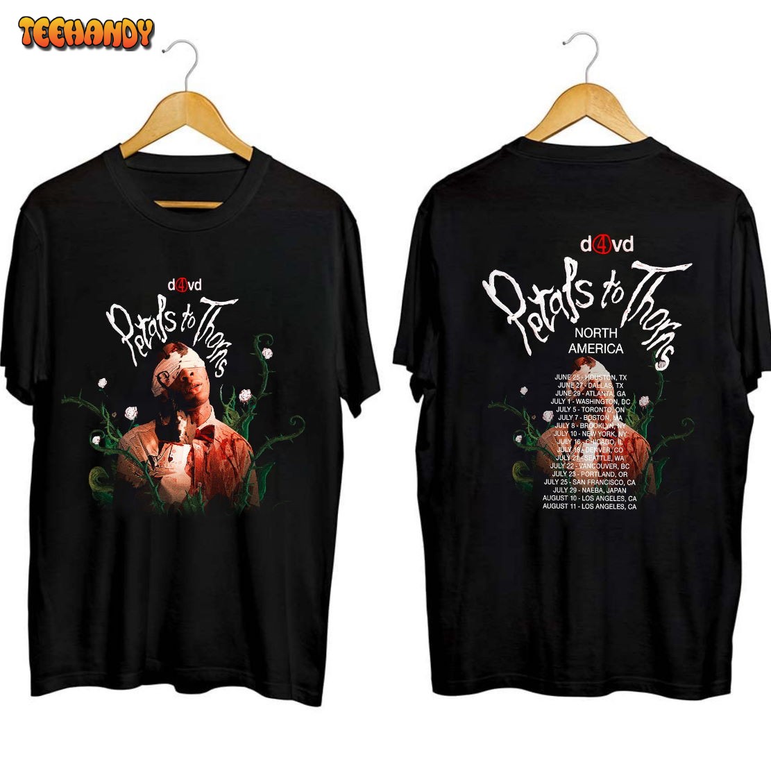 D4vd Petals to Thorns Tour 2023 Shirt, Petals to Thorns Tour Shirt For Fan