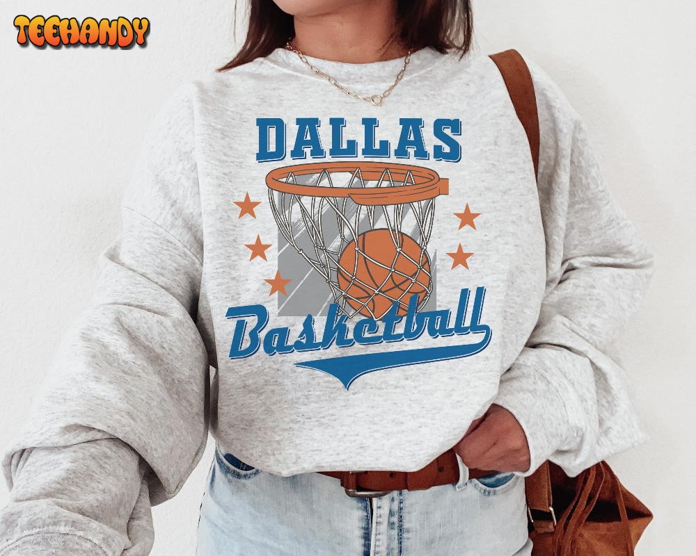 Dallas Maverick, Vintage Dallas Maverick Sweatshirt T-Shirt, Dallas Basketball Shirt