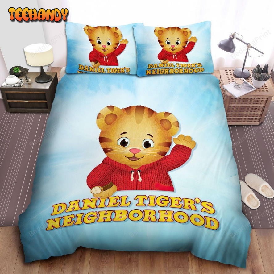 Daniel Tiger Waving Hand Bed Sheets Duvet Cover Bedding Sets