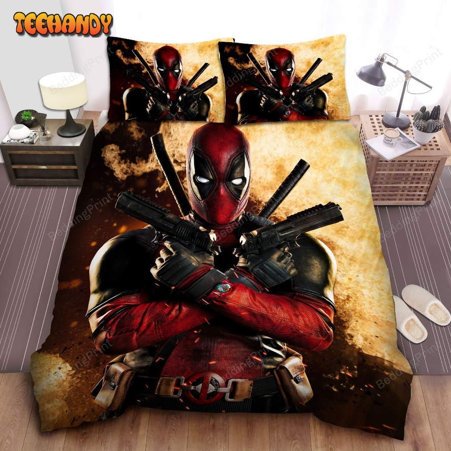 Deadpool Art Bed Sheets Duvet Cover Bedding Sets