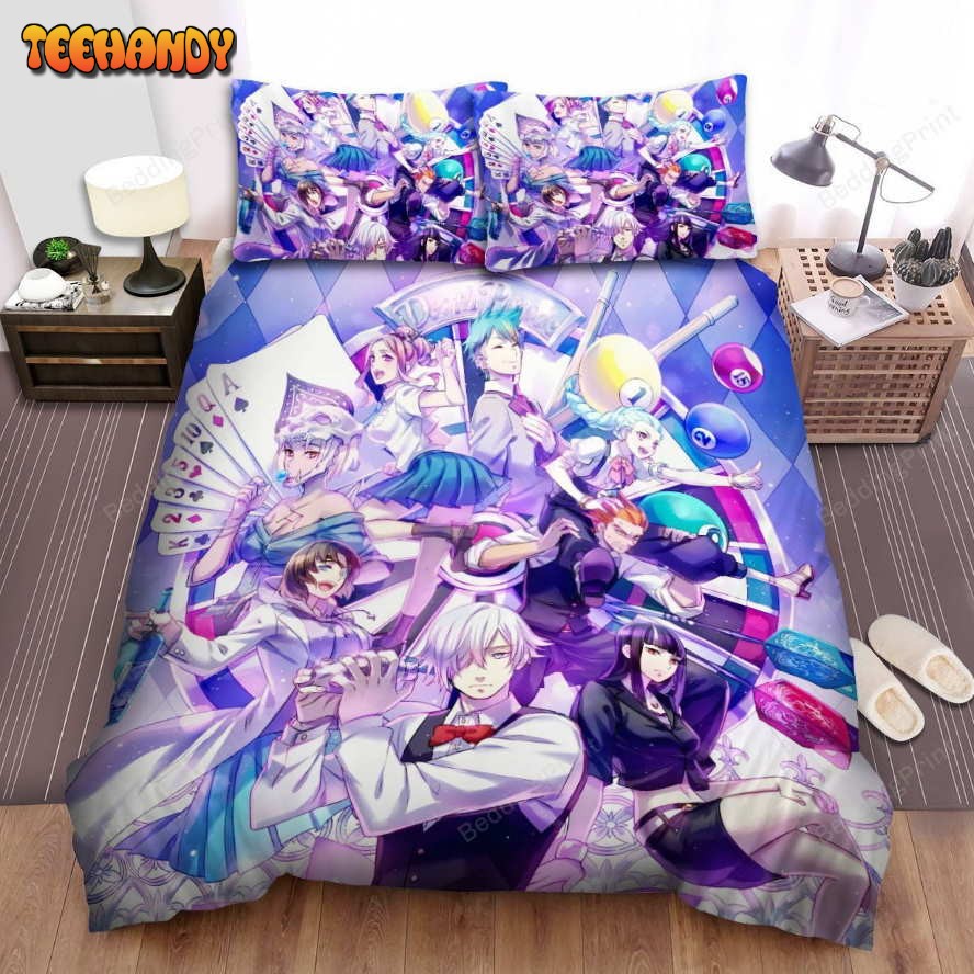 Death Parade Characters With Cards Art Duvet Cover Bedding Sets