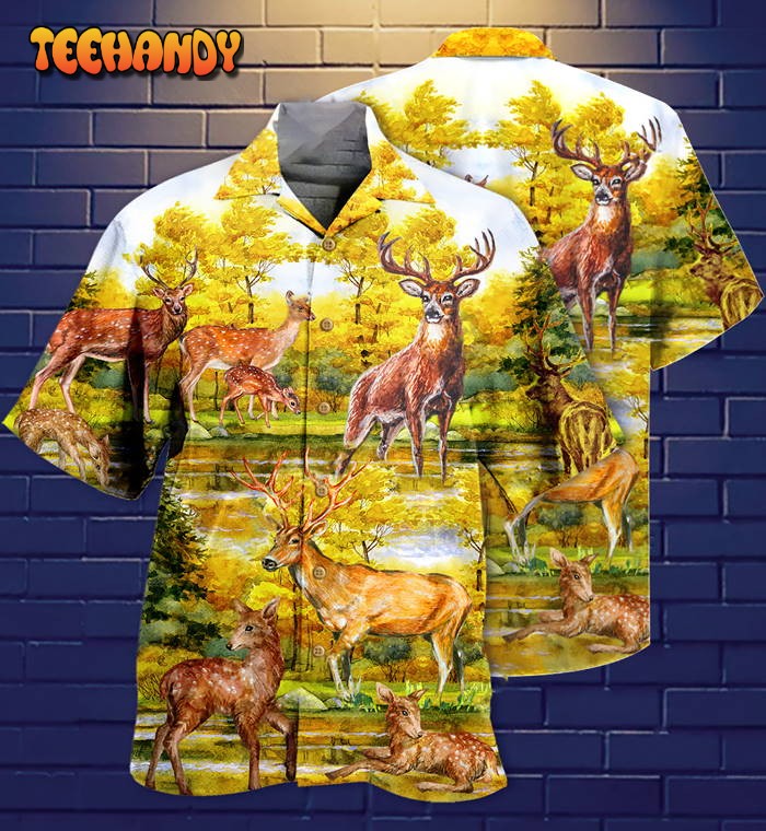 Deer Love Autumn Hawaiian Shirt