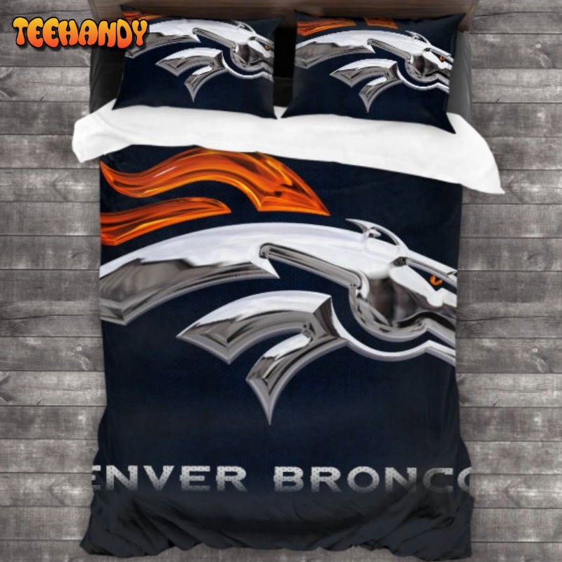 Denver Broncos Logo Duvet Cover Bedding Sets