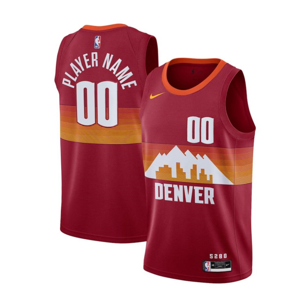 Denver Nuggets 2020-21 Swingman Custom Jersey Red