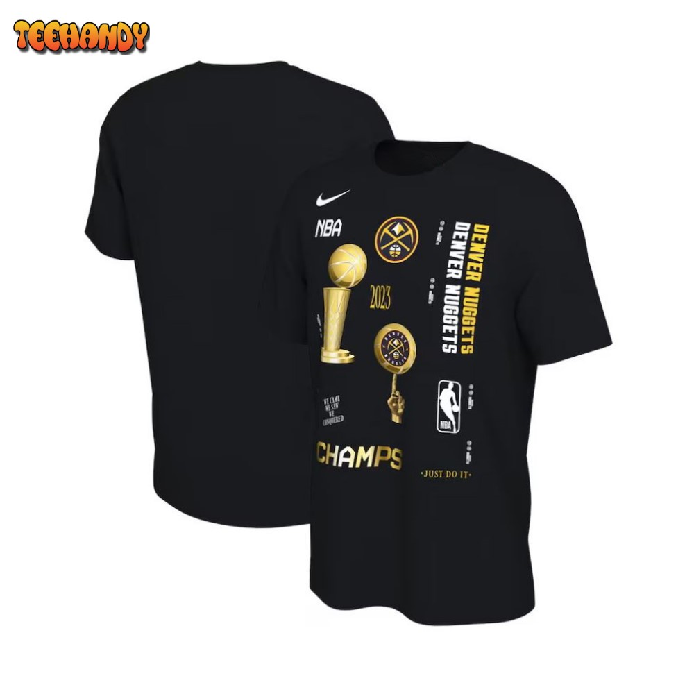 Denver Nuggets 2023 NBA Finals Champions Celebration Expressive T-Shirt