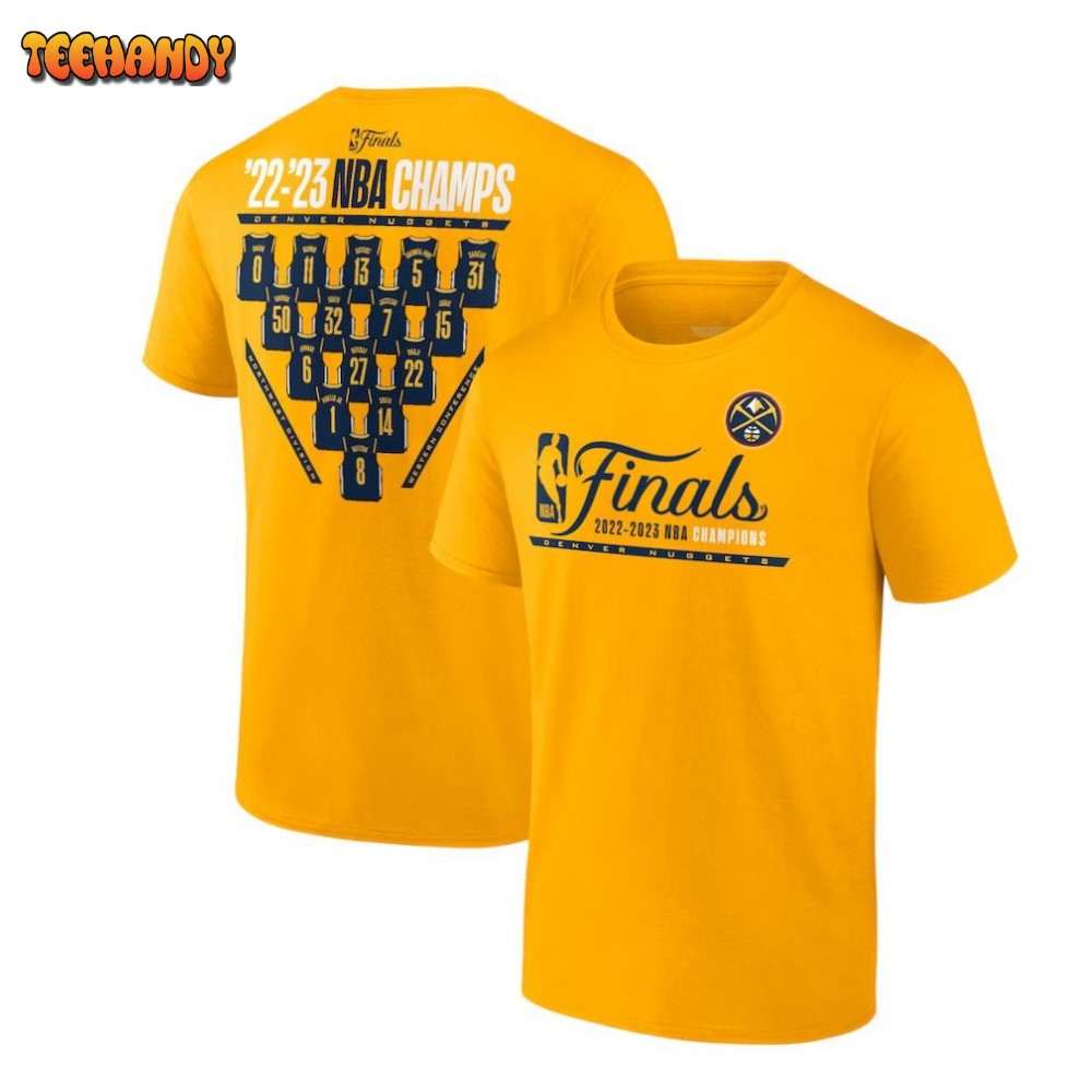 Denver Nuggets 2023 NBA Finals Champions Close Out Jersey Roster T-Shirt