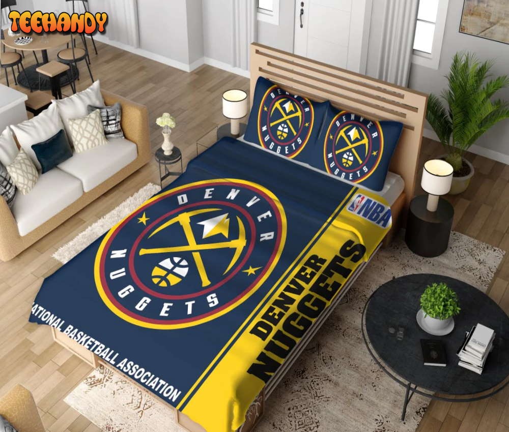 Denver Nuggets Nba Basketball Bedding Set