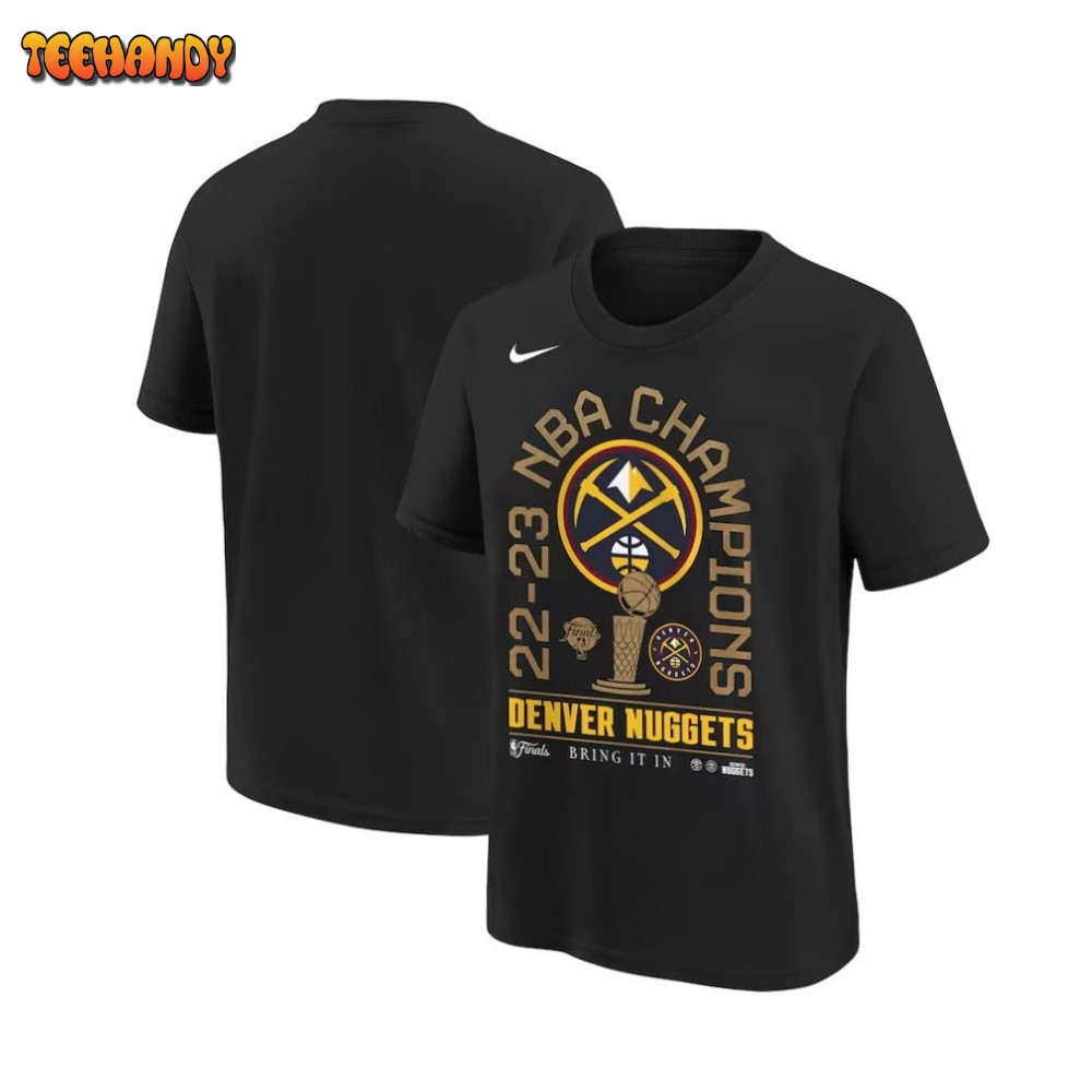 Denver Nuggets Youth 2023 NBA Finals Champions Locker Room T-Shirt