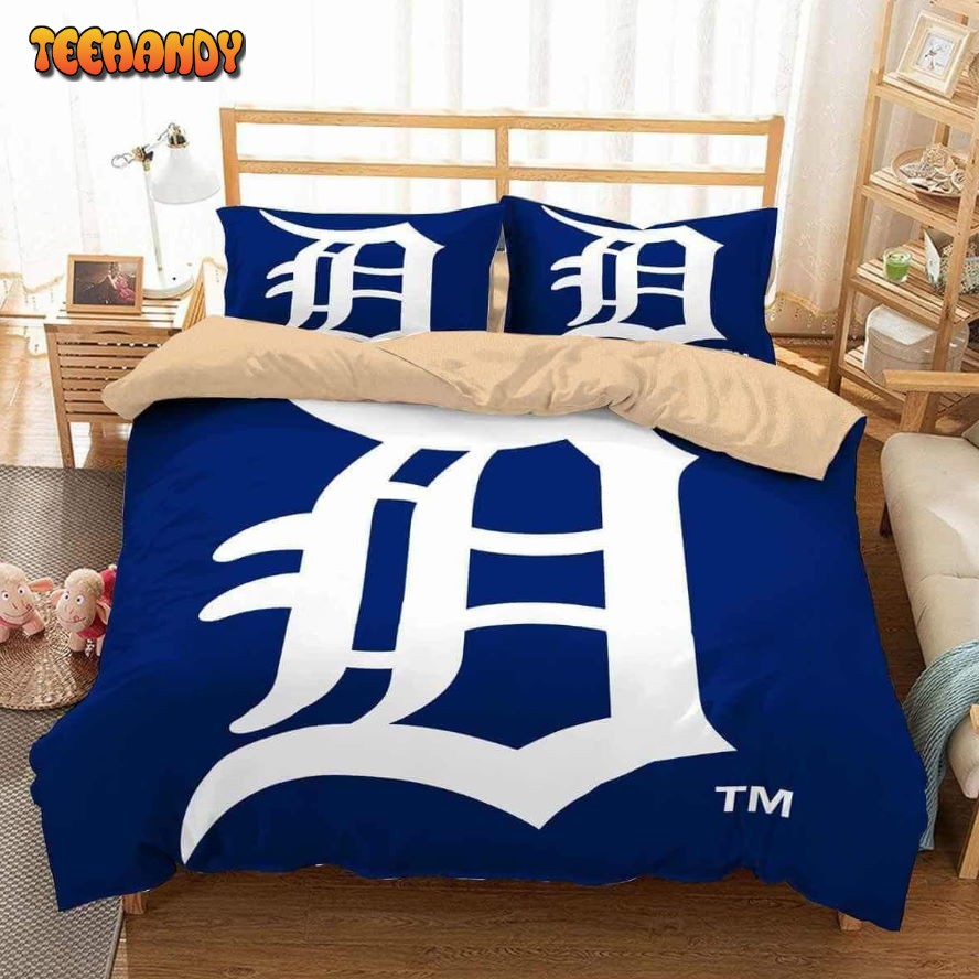 Detroit Tigers Duvet Cover Bedding Set