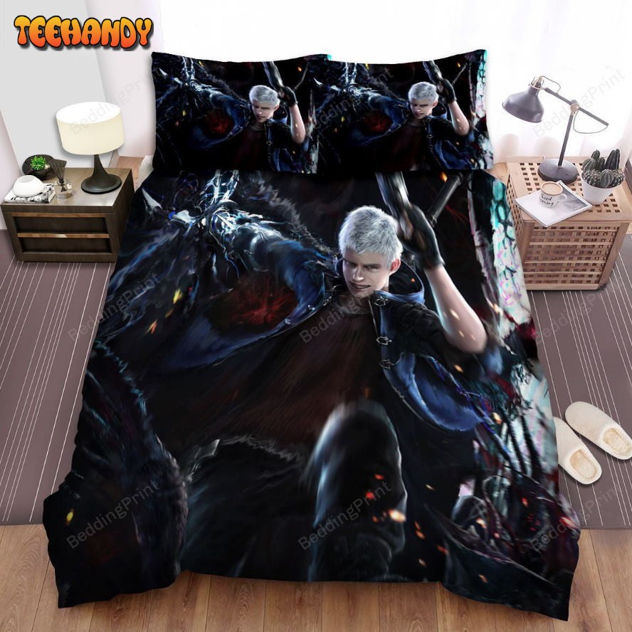 Devil May Cry Nero Vs Monsters Artwork Duvet Cover Bedding Sets