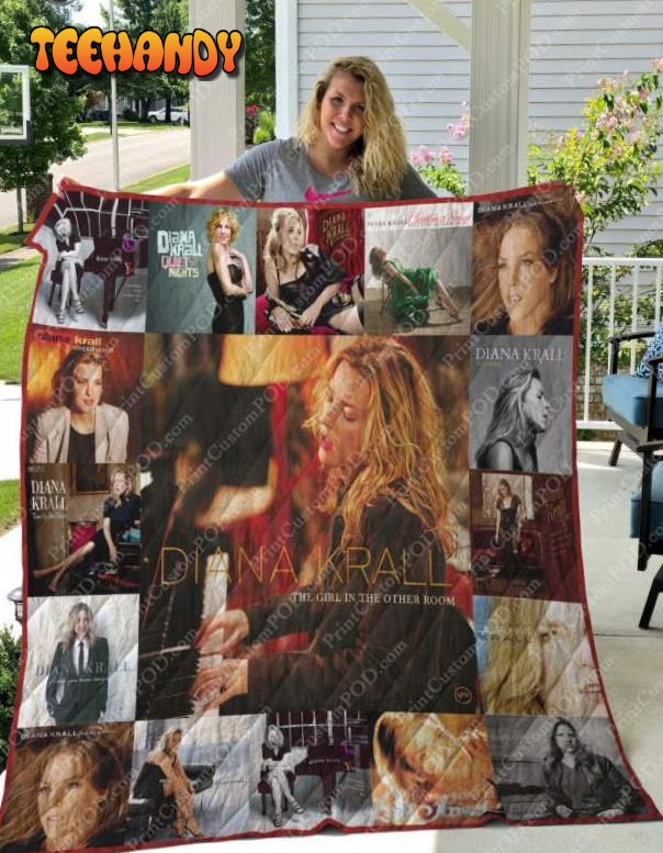 Diana Krall 3D Customized Quilt Blanket