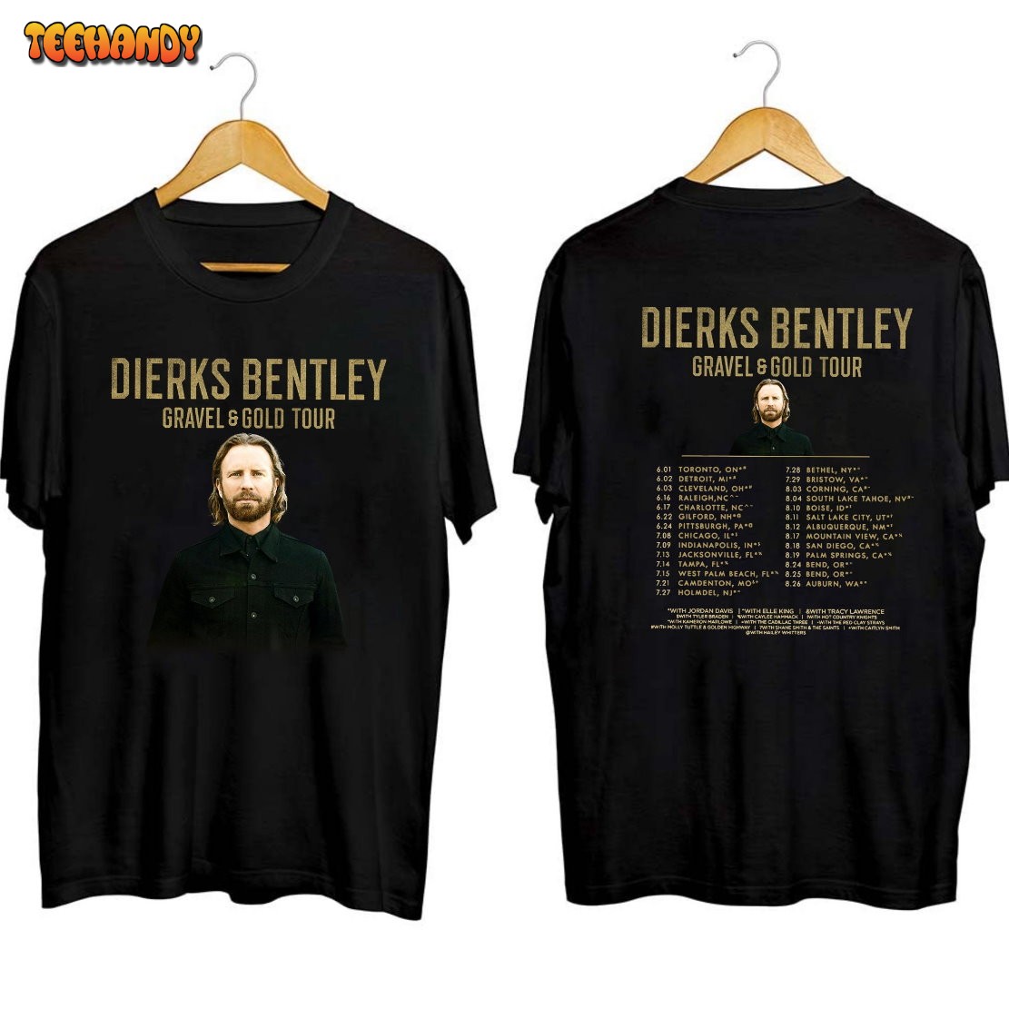 Dierks Bentley Gravel And Gold 2023 Tour Shirt, Dierks Bentley Shirt For Fan