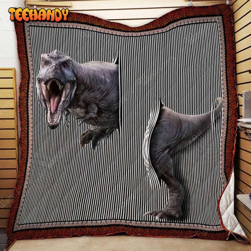 Dinosaur 3D Customized Quilt Blanket