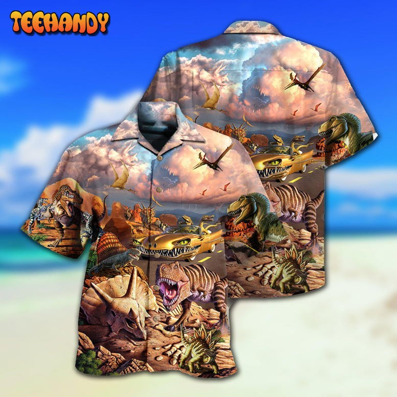 Dinosaur All Dinosaurs Go To Heaven Hawaiian Shirt