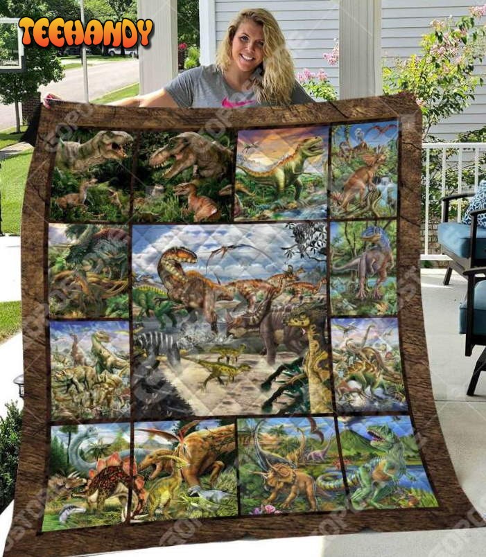 Dinosaur Collection Like 3D Customized Quilt Blanket