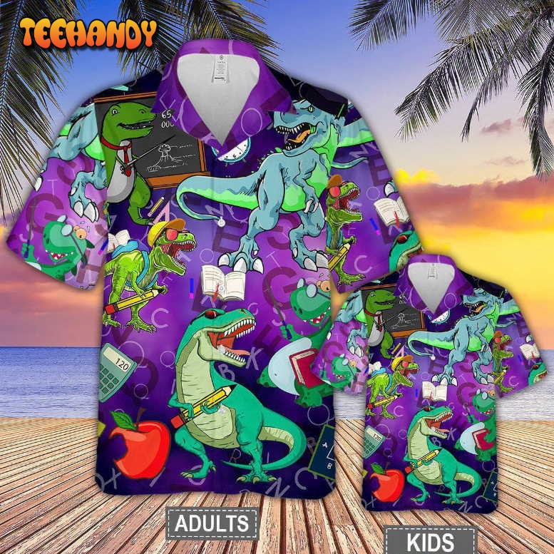 Dinosaur Funny Summer Hawaiian Shirt