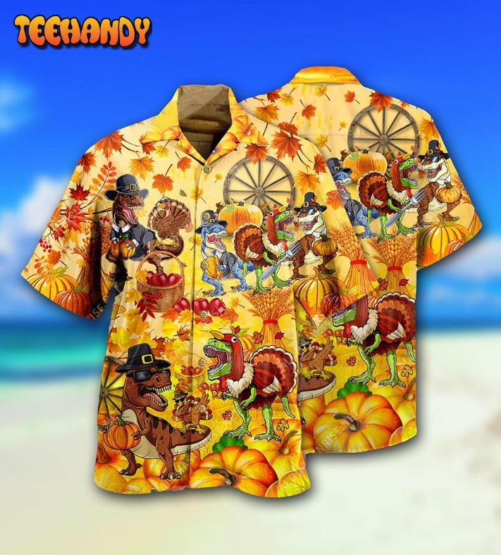 Dinosaur Lovely Autumn Hawaiian Shirt