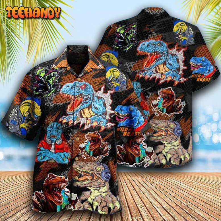 Dinosaur Roar Means I Love You Hawaiian Shirt