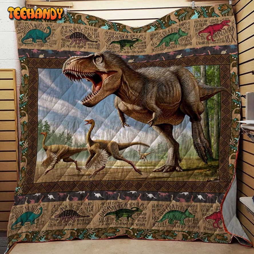 Dinosaur Washable 3D Quilt Blanket