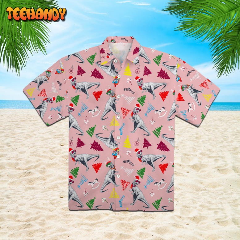 Dinosaurs Merry Christmas Hawaiian Shirt