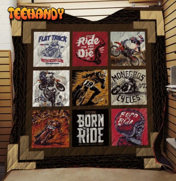 Dirt Bike 3D Customized Quilt Blanket