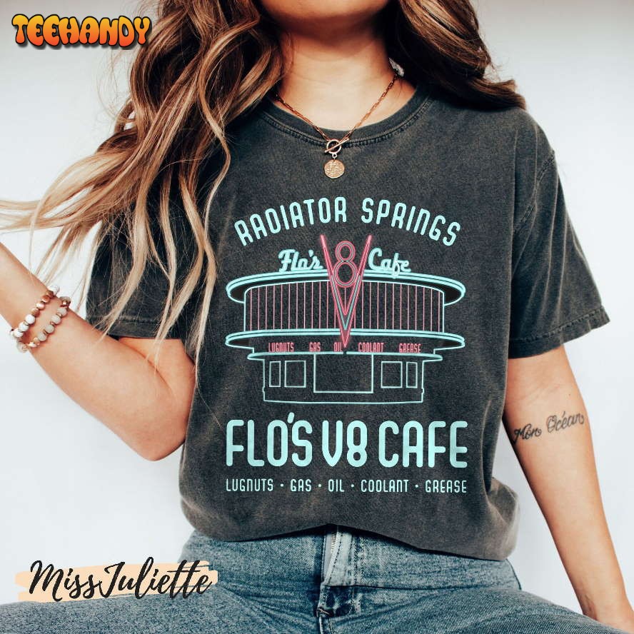 Disney Pixar Cars Flo’s V8 Cafe Poster Graphic T-Shirt