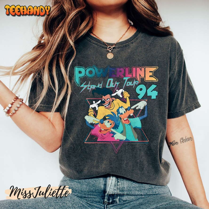 Disney Powerline Stand Out Tour 94 Shirt, Vintage Goofy Movie Powerline Shirt