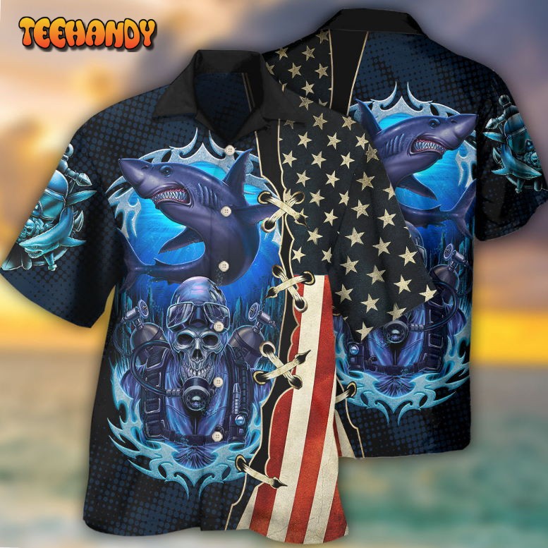 Diving Independence Day Hawaiian Shirt