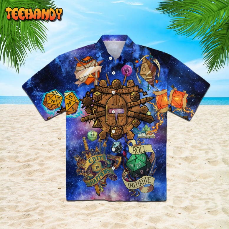 DnD Roll Your Dice Hawaiian Shirt