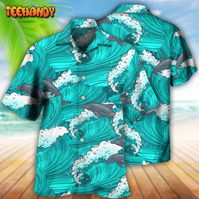 Dolphin Loves Fresh Ocean And Summer Hawaiian Shirt