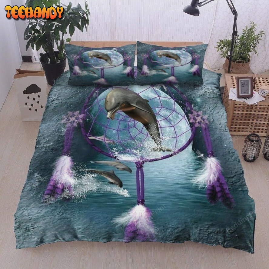 Dolphin With Dreamcatcher Duvet Cover Bedding Sets